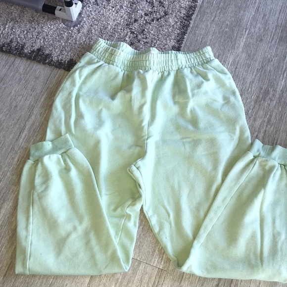 Mint green sweat pants - Picture 1 of 2